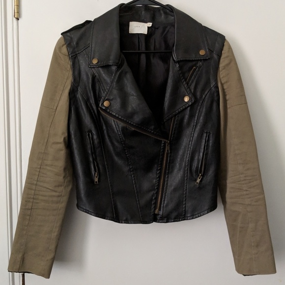Lush Jackets & Blazers - LUSH MILITARY LEATHER JACKET